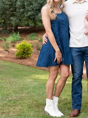 Blue Jean denim dress, small